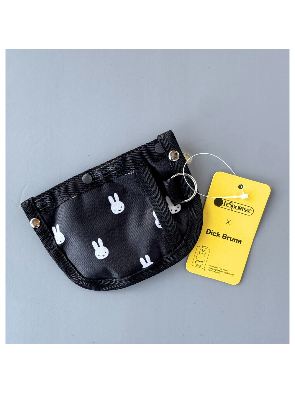 LeSportsac x Miffy Black Keyholder Coin Purse Wallet NWT